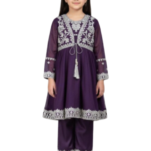 purple-chiffon-stitched-jacket-style-frock